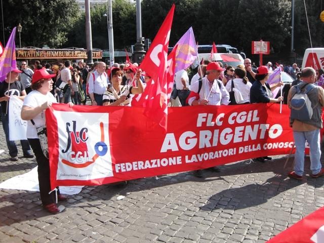 FLC CGIL Sicilia - Manifestazione nazionale 'Diritto di sapere. Diritto di informare' a Roma