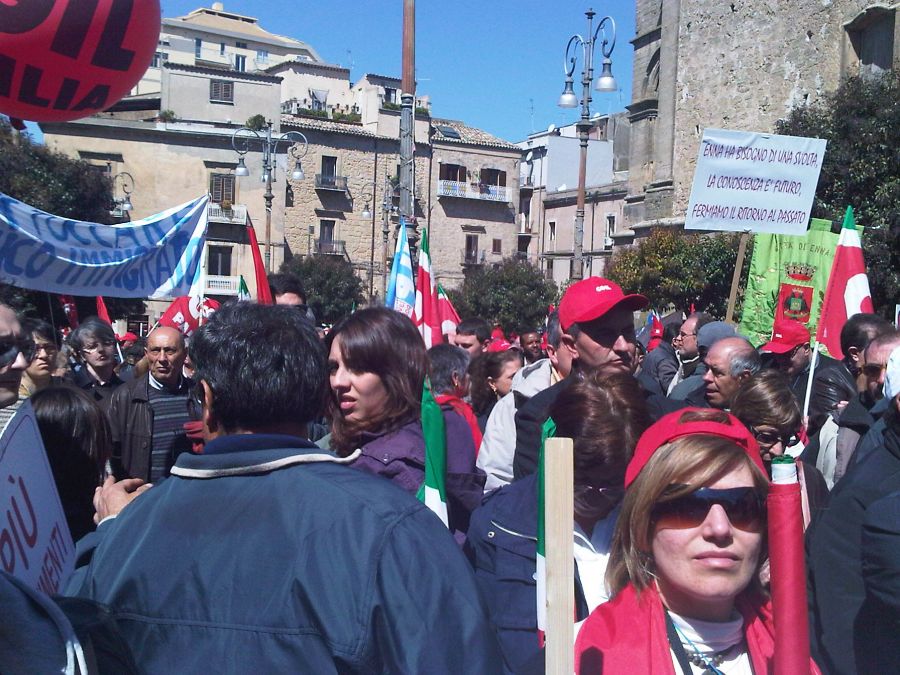 galleria ENNA 2 Aprile 2011 - Manifestazione Regionale - Marcia per il lavoro