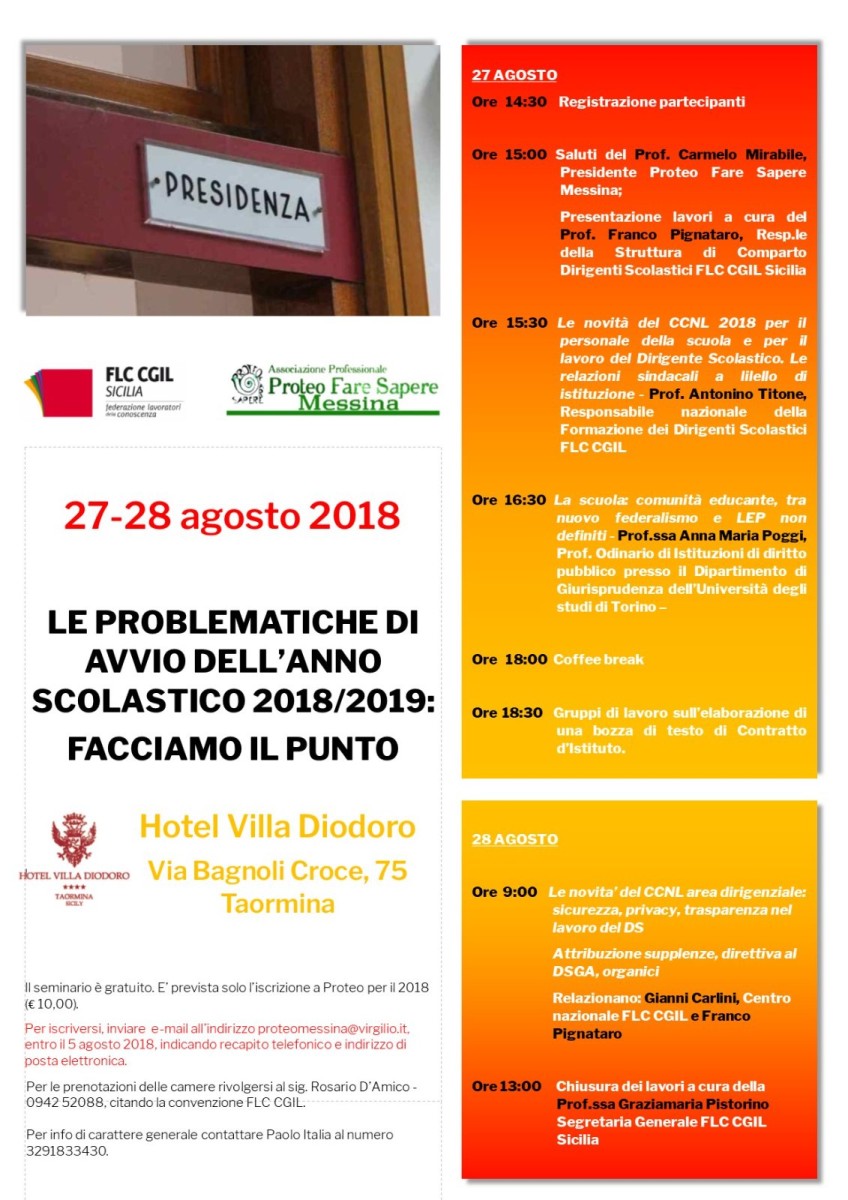 programma dettagliato