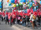 manifestanti a Roma